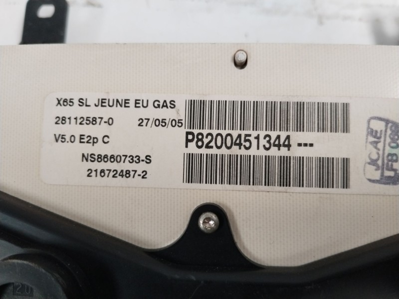 Recambio de cuadro instrumentos para renault clio ii fase ii (b/cb0) community referencia OEM IAM P8200451344  