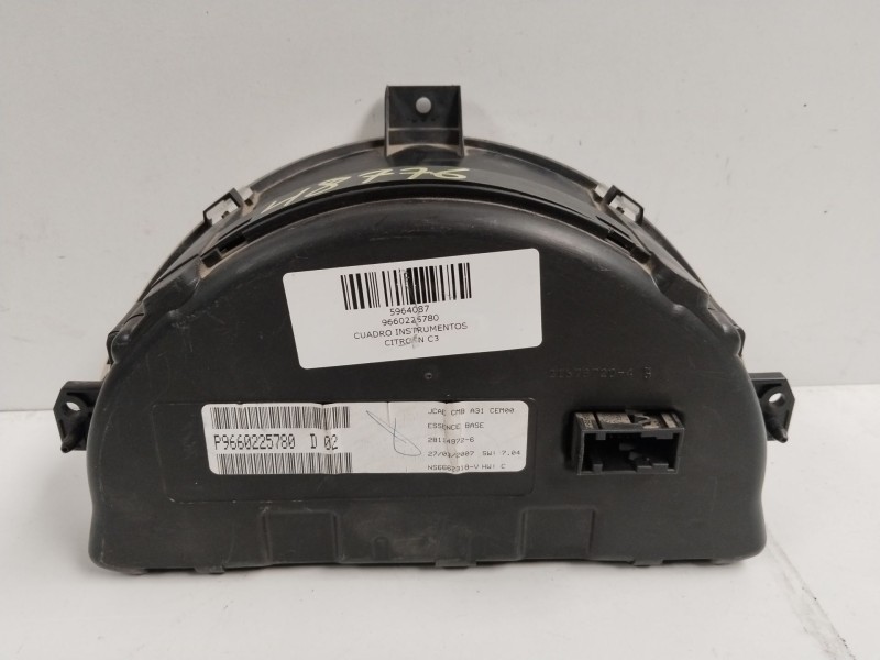 Recambio de cuadro instrumentos para citroën c3 1.1 furio referencia OEM IAM 9660225780  