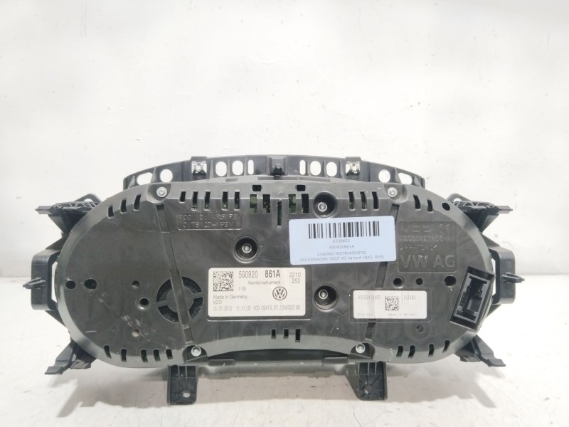 Recambio de cuadro instrumentos para volkswagen golf vii variant (ba5, bv5) 1.6 tdi referencia OEM IAM 5G0920861A  