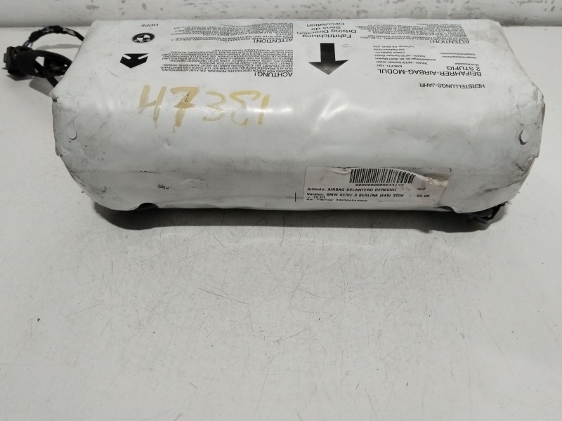 Recambio de airbag delantero derecho para bmw serie 3 berlina (e46) 320d referencia OEM IAM 39939454300Z  