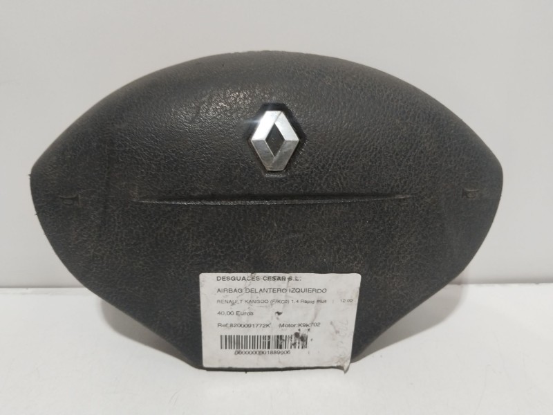 Recambio de airbag delantero izquierdo para renault kangoo (f/kc0) 1.4 rapid plus referencia OEM IAM 8200091772K   Recambio de airbag delantero izquierdo para renault kangoo (f/kc0) 1.4 rapid plus referencia OEM IAM 8200091772K