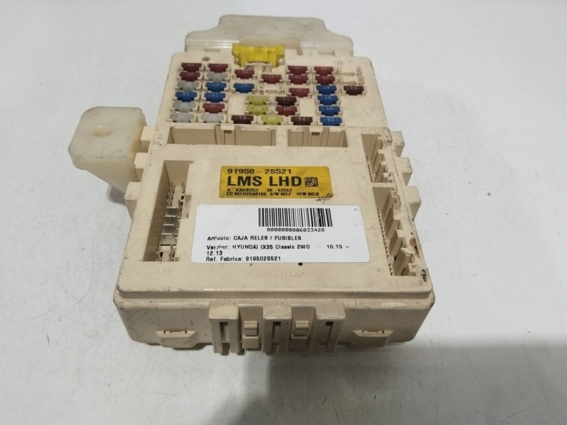 Recambio de caja reles / fusibles para hyundai ix35 classic 2wd referencia OEM IAM 919502S521  