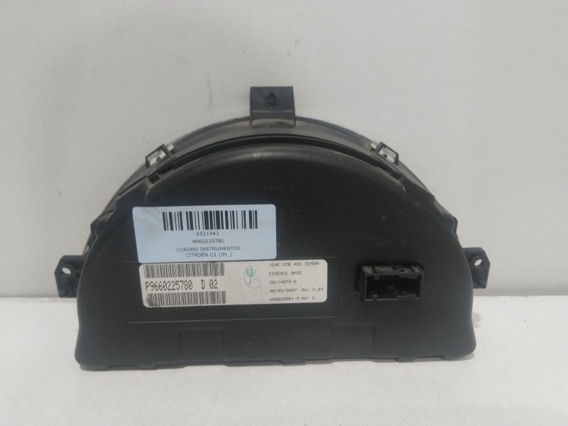 Recambio de cuadro instrumentos para citroën c2 (jm_) 1.4 referencia OEM IAM 9660225780  