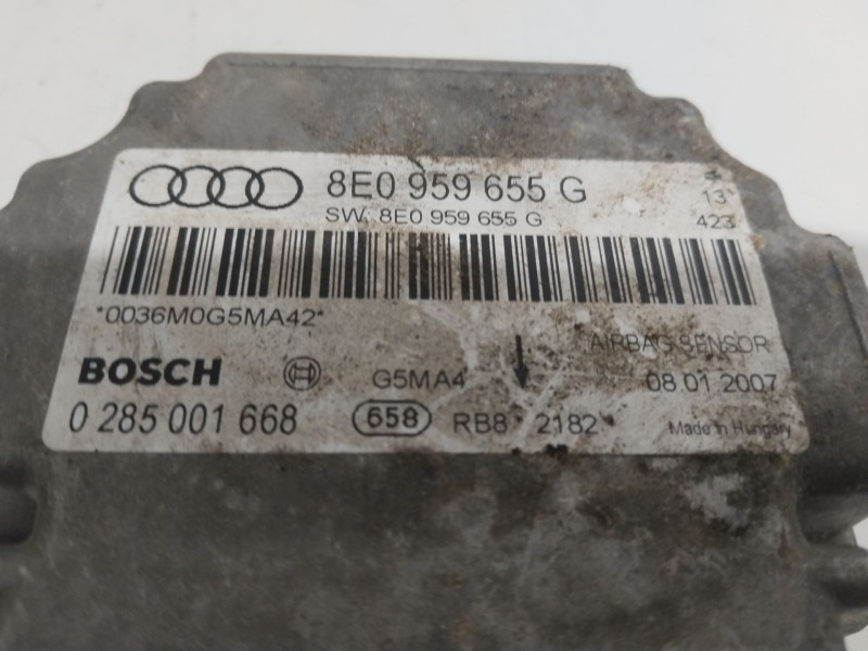 Recambio de centralita airbag para audi a4 b7 (8ec) 2.0 tdi 16v referencia OEM IAM 8E0959655G 0285001668 