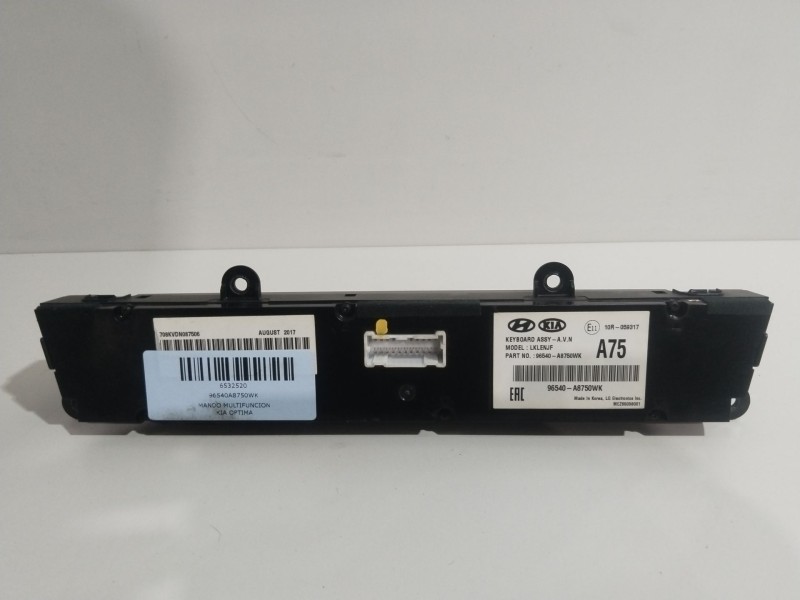 Recambio de mando multifuncion para kia optima concept referencia OEM IAM 96540A8750WK  