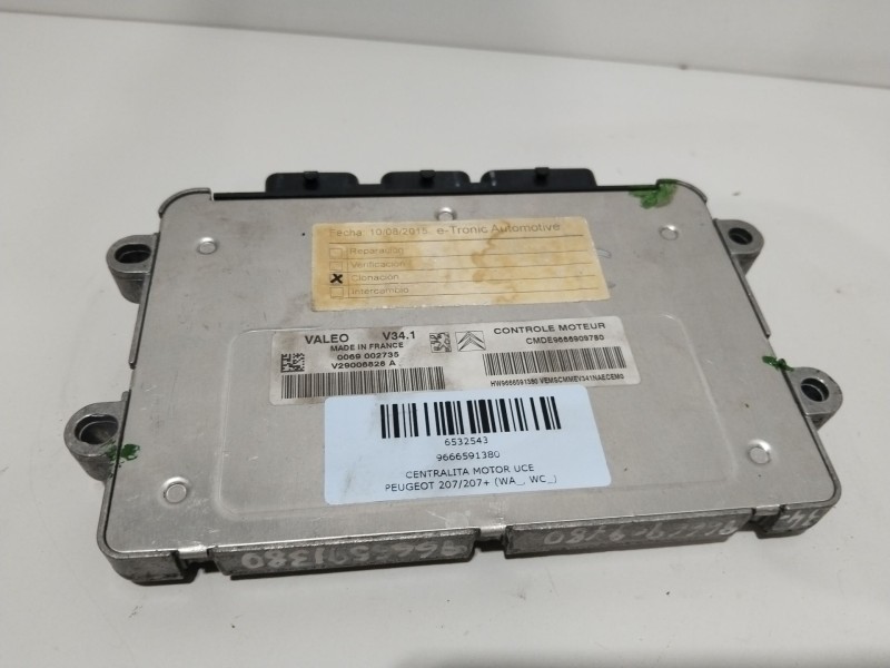 Recambio de centralita motor uce para peugeot 207/207+ (wa_, wc_) 1.4 referencia OEM IAM 9666591380  