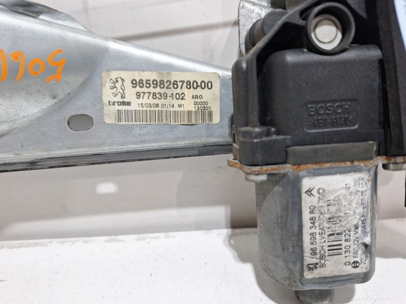 Recambio de elevalunas trasero izquierdo para peugeot 308 sport referencia OEM IAM 9659826780  