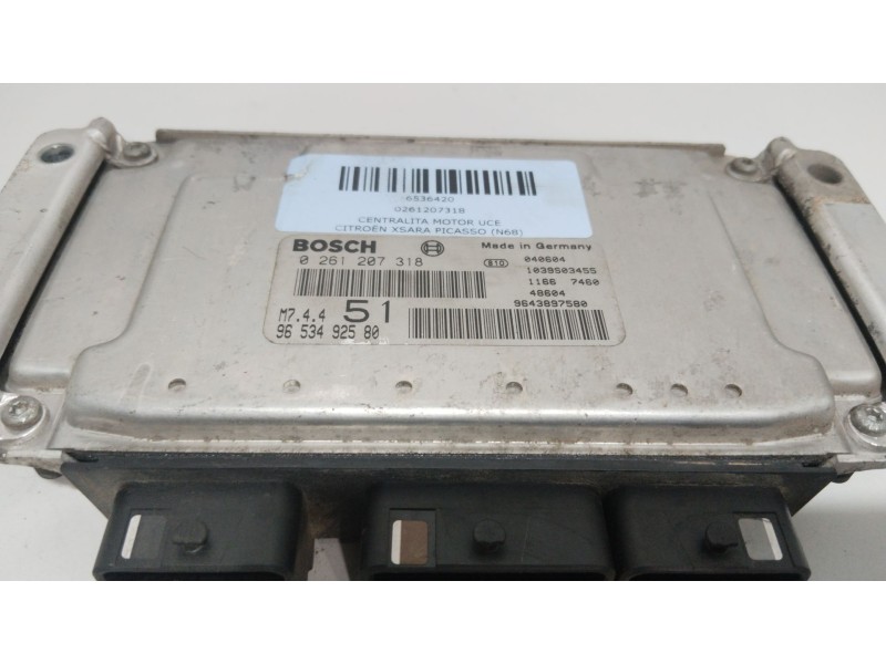 Recambio de centralita motor uce para citroën xsara picasso (n68) 1.6 referencia OEM IAM 0261207318  