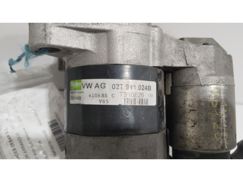 Recambio de motor arranque para seat ibiza (6j5) reference referencia OEM IAM 02T911024B  