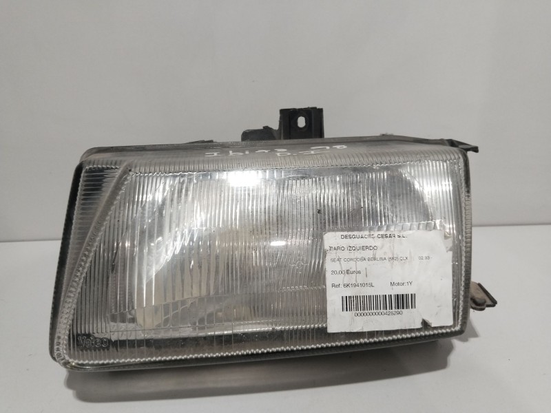 Recambio de faro izquierdo para seat cordoba berlina (6k2) clx referencia OEM IAM 6K1941015L   Recambio de faro izquierdo para seat cordoba berlina (6k2) clx referencia OEM IAM 6K1941015L