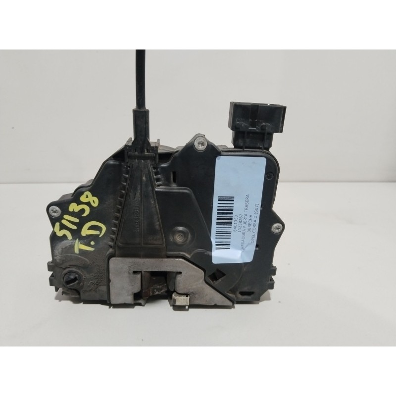 Recambio de cerradura puerta trasera derecha para opel corsa d (s07) 1.2 (l08, l68) referencia OEM IAM 13258267  