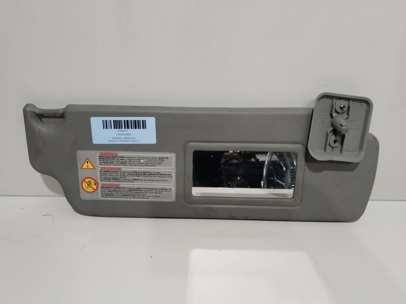 Recambio de parasol derecho para renault twingo i (c06_) 1.2 (c066, c068) referencia OEM IAM 7700820869  