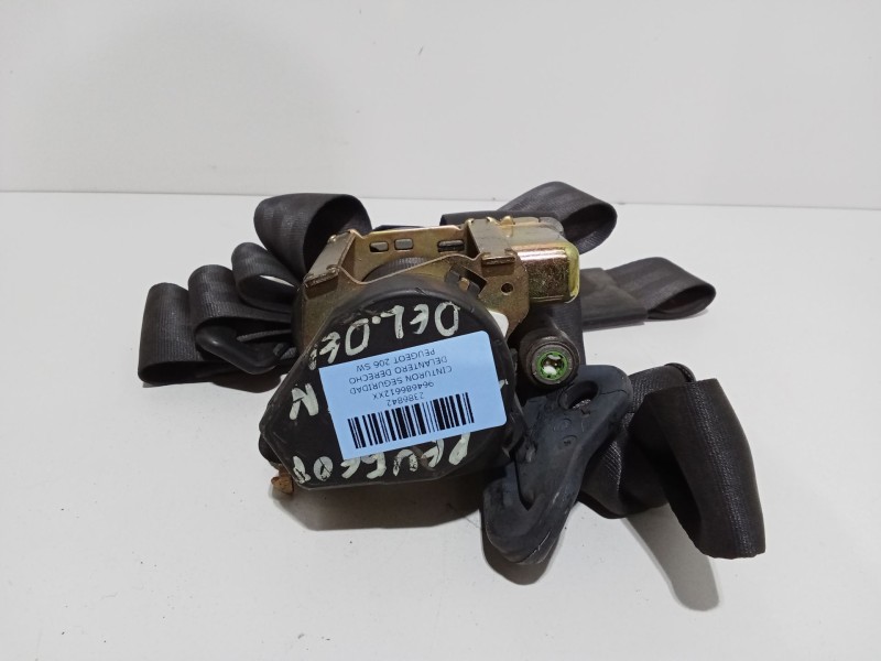 Recambio de cinturon seguridad delantero derecho para peugeot 206 sw 2.0 hdi cat referencia OEM IAM 964686612XX   Recambio de cinturon seguridad delantero derecho para peugeot 206 sw 2.0 hdi cat referencia OEM IAM 964686612XX
