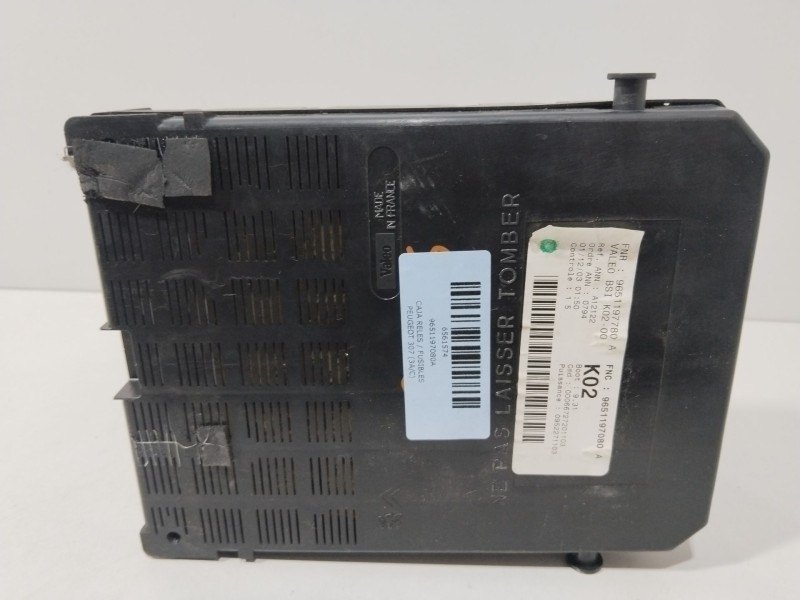 Recambio de caja reles / fusibles para peugeot 307 (3a/c) 2.0 hdi 90 referencia OEM IAM 9651197080A  