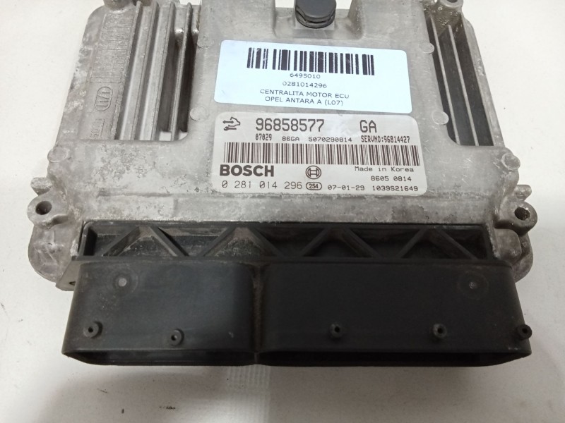 Recambio de centralita motor ecu para opel antara a (l07) 2.0 cdti referencia OEM IAM 0281014296  