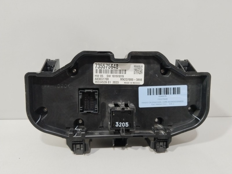 Recambio de mando calefaccion / aire acondicionado para fiat panda (312_, 319_) 1.2 (312pxa1a) referencia OEM IAM 735575648  