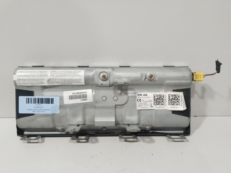 Recambio de airbag delantero derecho para seat leon (5f1) 2.0 tdi referencia OEM IAM 5G1880841C  