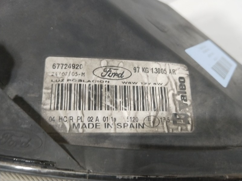 Recambio de faro derecho para ford ka (rb_) 1.3 i rocam referencia OEM IAM 97KG13005AR  