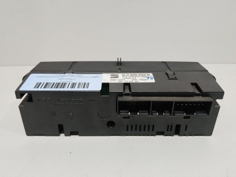 Recambio de mando calefaccion / aire acondicionado para seat ibiza iii (6l1) 1.9 tdi referencia OEM IAM 6L0820043B  