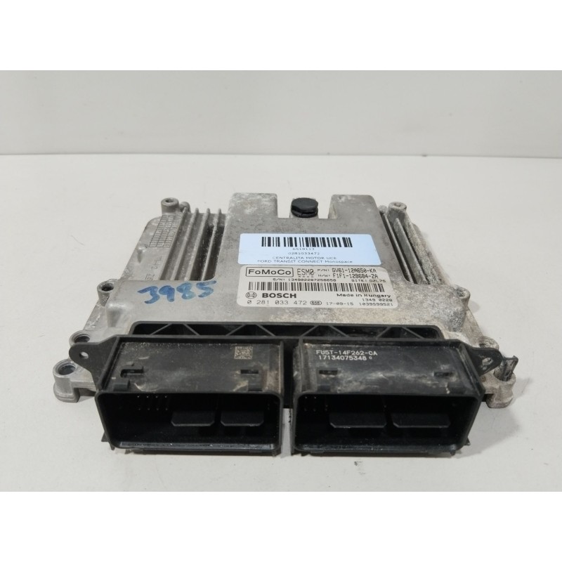 Recambio de centralita motor uce para ford transit connect monospace 1.5 tdci referencia OEM IAM 0281033472  