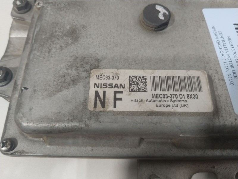 Recambio de centralita motor uce para nissan qashqai i (j10, nj10) 2.0 referencia OEM IAM MEC93370D18X30  
