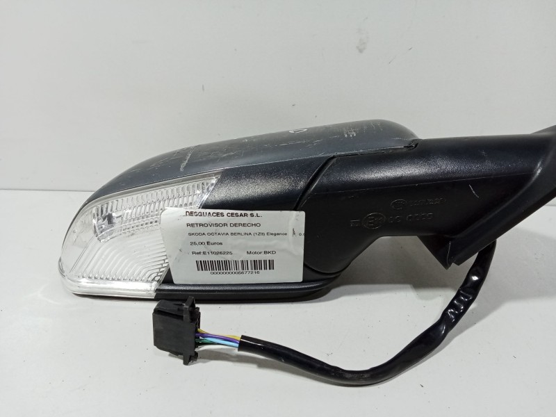 Recambio de retrovisor derecho para skoda octavia berlina (1z3) elegance referencia OEM IAM E11026225  