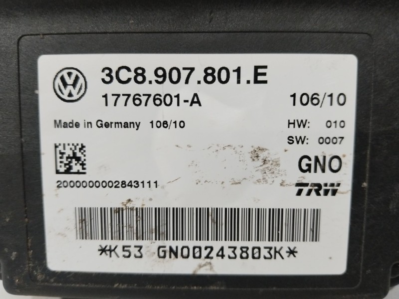 Recambio de centralita airbag para volkswagen passat b6 (3c2) 2.0 tdi referencia OEM IAM 3C8907801E  