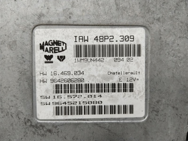 Recambio de centralita motor uce para peugeot 406 (8b) 2.0 16v referencia OEM IAM IAW48P2309  