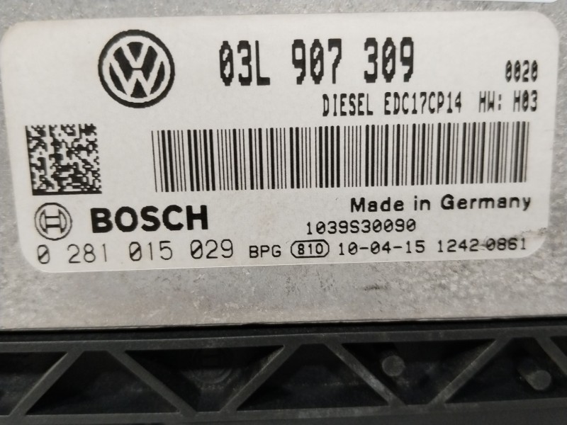 Recambio de centralita motor uce para volkswagen passat b6 (3c2) 2.0 tdi referencia OEM IAM 0281015029  