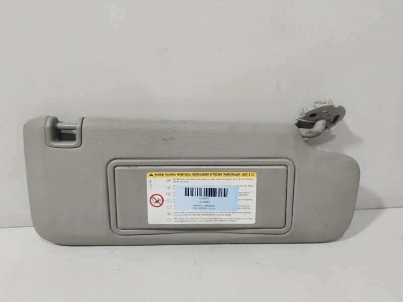 Recambio de parasol derecho para opel astra j (p10) 1.7 cdti (68) referencia OEM IAM 13370803  