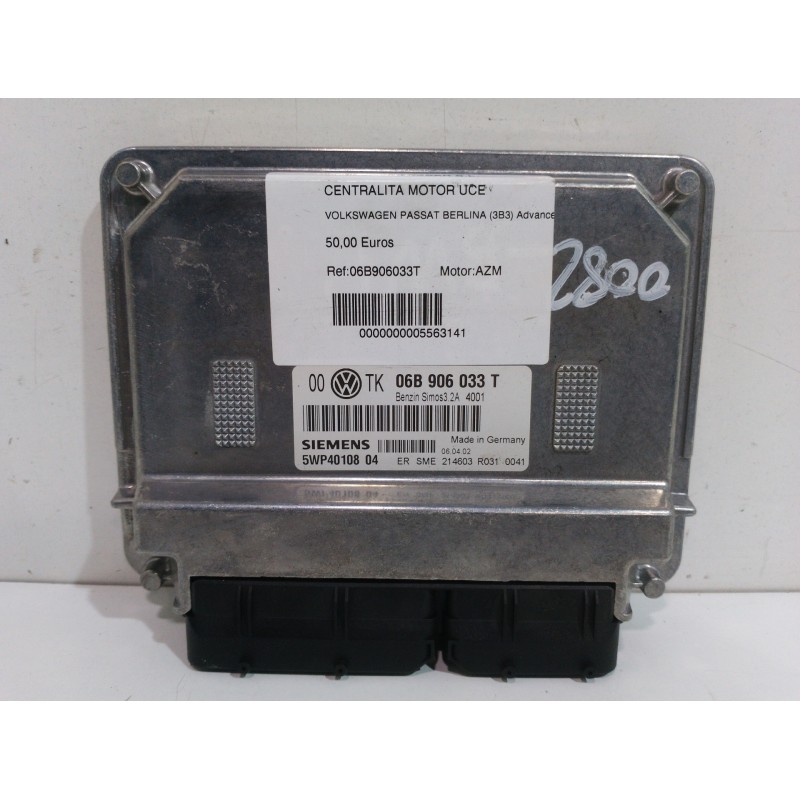CENTRALITA MOTOR UCE 06B906033T  - imagen 1