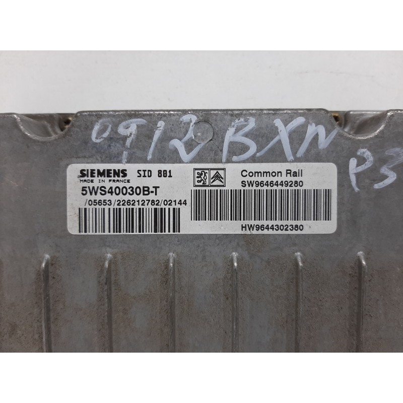 CENTRALITA MOTOR UCE 9646449280 5WS40030BT  - imagen 3