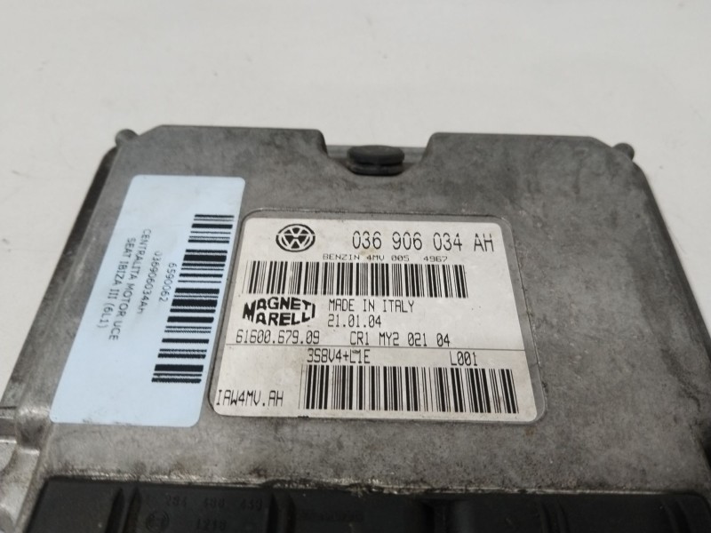 Recambio de centralita motor uce para seat ibiza iii (6l1) 1.4 16v referencia OEM IAM 036906034AH  