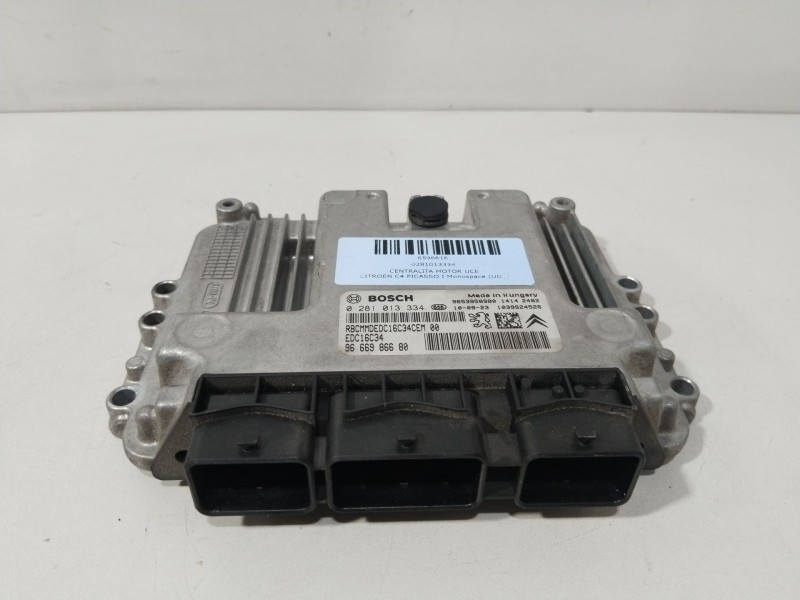 Recambio de centralita motor uce para citroën c4 picasso i monospace (ud_) 1.6 hdi referencia OEM IAM 0281013334  