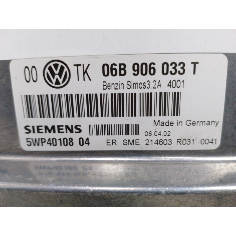 CENTRALITA MOTOR UCE 06B906033T  - imagen 3