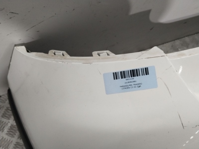Recambio de paragolpes trasero para citroën c3 iii (sx) 1.2 puretech 82 referencia OEM IAM 1618082980  