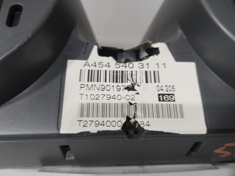 Recambio de cuadro instrumentos para smart forfour (454) 1.3 (454.031) referencia OEM IAM A4545403111  