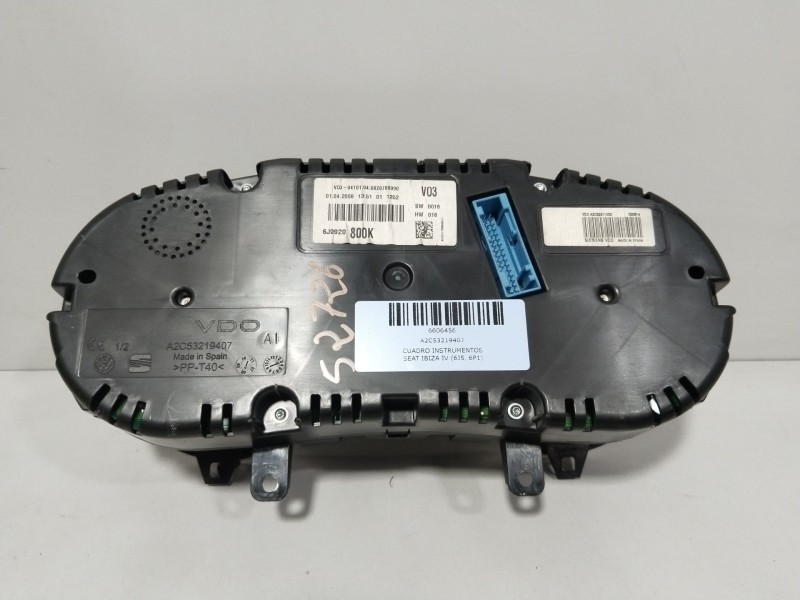 Recambio de cuadro instrumentos para seat ibiza iv (6j5, 6p1) 1.4 referencia OEM IAM A2C53219407  