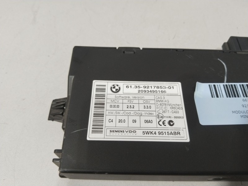 Recambio de modulo electronico para mini mini (r56) one referencia OEM IAM 921785301  