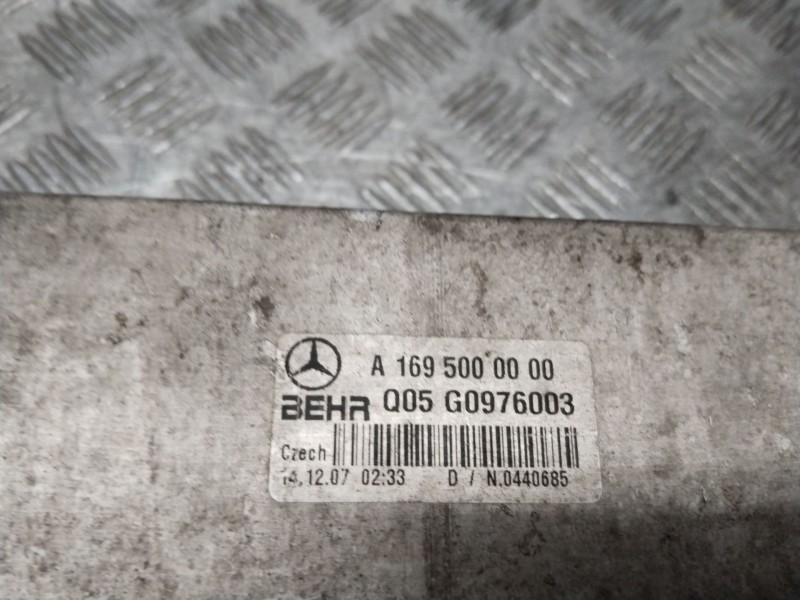 Recambio de intercooler para mercedes-benz clase a (w169) a 180 cdi (169.007, 169.307) referencia OEM IAM A1695000000  