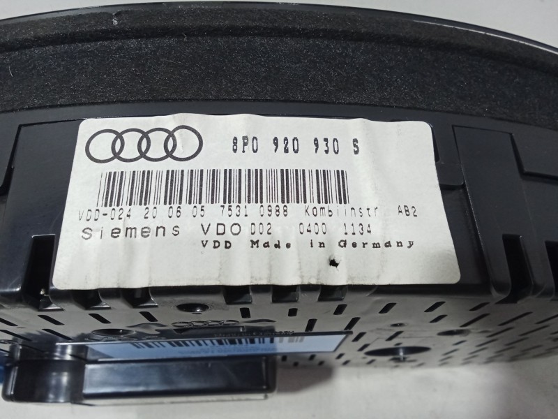 Recambio de cuadro instrumentos para audi a3 sportback (8pa) 1.6 fsi referencia OEM IAM A2C53080296  