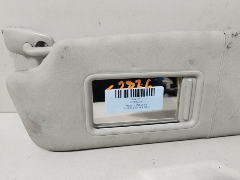 Recambio de parasol izquierdo para audi a3 sportback (8pa) 1.6 fsi referencia OEM IAM 8P07857551  
