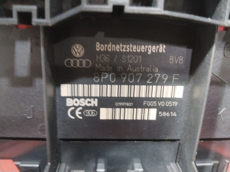 Recambio de caja reles / fusibles para audi a3 sportback (8pa) 1.6 fsi referencia OEM IAM 8P0907279F  
