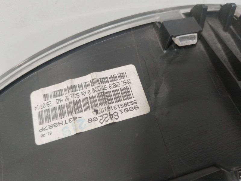 Recambio de cuadro instrumentos para fiat scudo furgoneta (270_, 272_) 1.6 d multijet referencia OEM IAM 9801642280  