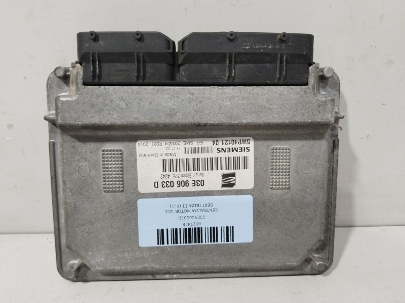 Recambio de centralita motor uce para seat ibiza iii (6l1) 1.2 referencia OEM IAM 03E906033D  