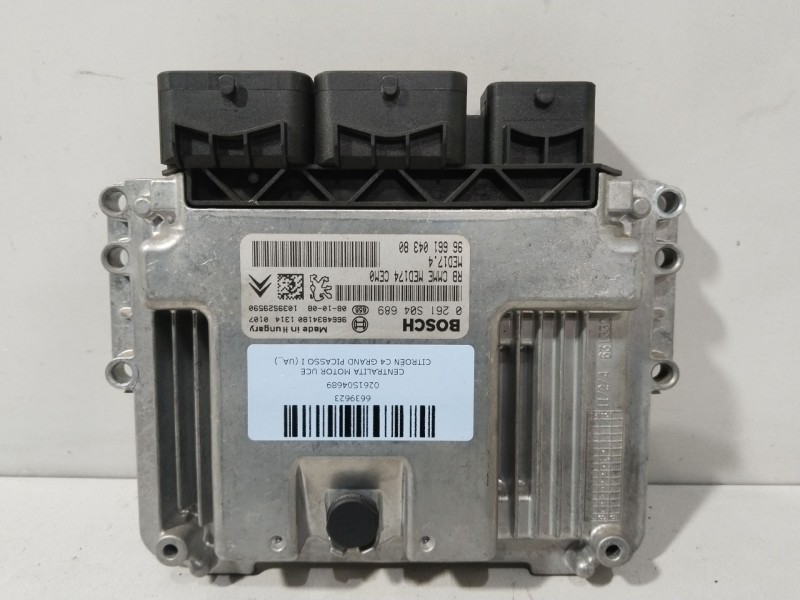 Recambio de centralita motor uce para citroën c4 grand picasso i (ua_) 1.6 16v referencia OEM IAM 0261S04689  