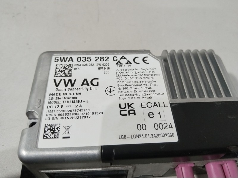 Recambio de modulo electronico para skoda scala (nw1) 1.6 tdi referencia OEM IAM 5WA035282 NUEVO 