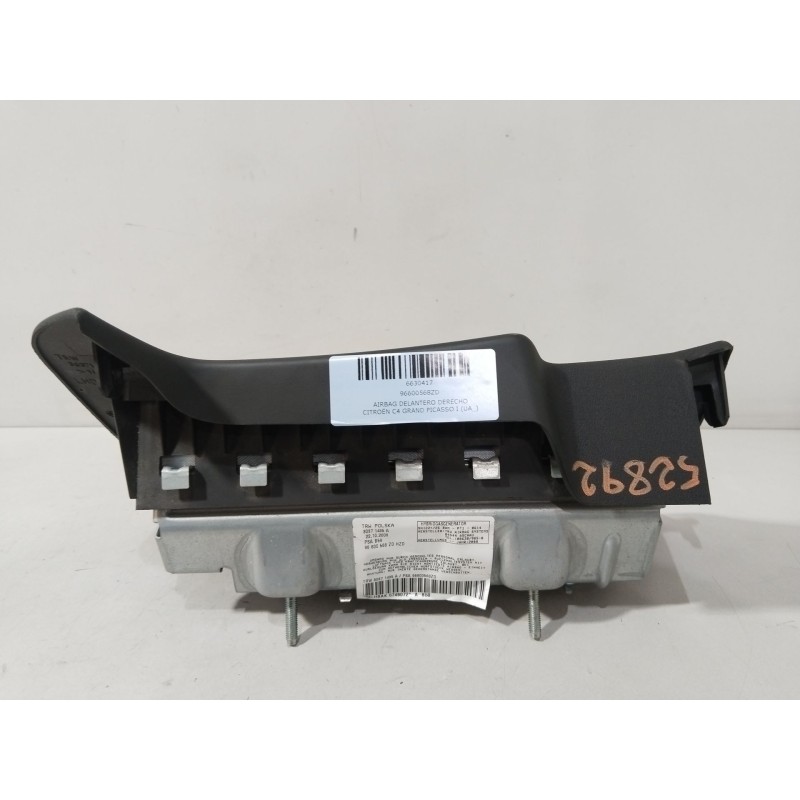 Recambio de airbag delantero derecho para citroën c4 grand picasso i (ua_) 1.6 16v referencia OEM IAM 96600568ZD  