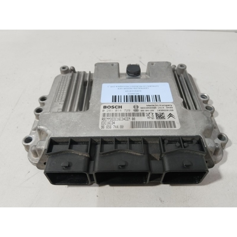 Recambio de centralita motor uce para citroën c4 picasso i monospace (ud_) 1.6 hdi referencia OEM IAM 0281014729  