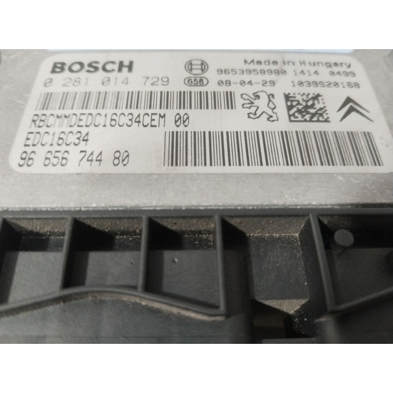 Recambio de centralita motor uce para citroën c4 picasso i monospace (ud_) 1.6 hdi referencia OEM IAM 0281014729  